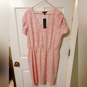 Puff-Sleeve Fit and Flare Dress